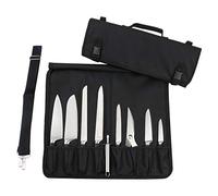 Tosnail Chef - Borsa per coltelli con 15 scomparti, facile da trasportare e tracolla, colore: Nero