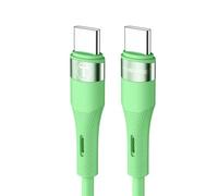 Tosomoki - Cavo di ricarica rapida da USB C a USB C PD da 1 m, per Samsung Galaxy S21 Ultra S20/Note 20 5G/Note10, iPad Pro 2021, MacBook, Google Pixel4/3a - verde