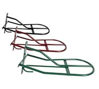 Tosoni, Portasella Inglese Fisso, in Resistente Metallo Plastificato, Ideale per la Scuderia, Adatto per la Sella Inglese, Lunghezza 54 cm (Nero)