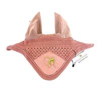 Tosoni Selleria, Cuffietta Antimosche Cavallo Luxury, Leggera e Traspirante, Tessuto Morbido ed Elastico, Abbinabile con i Sottosella Luxury, Taglia Full (Rosa)