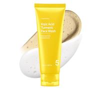 TOSOWOONG Detergente Viso Acido Kojico e Curcuma per Macchie e Luminosità | Mousse Detergente Mochi con capsule, Niacinamide, Glutatione per Pelle Spenta e Tono Irregolare, K-Beauty, 100 ml