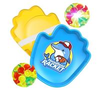 Toss And Catch Ball Game - 18 x 16,5 x 2,3 cm Light-Up Toss And Catch Ball Game, PP/silicone Sticky Balls Games, 1 pz Handheld Racket Outdoor Throwing Toy, Interactive Catching Toy For Playground