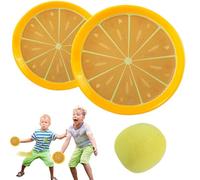 Toss and Catch Ball Game - Paddle Catch Ball Toy, Outdoor Sticky Ball Paddle Set | Giocattolo sensoriale con cinghie regolabili, mano interattiva - Gioco di coordinazione oculare per bambini con