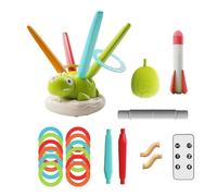 Toss Ring Game Toy - Interactive Jump & Toss Activity, Rocket Launch Fun | Lancio di intrattenimento di giochi di agilità indoor e outdoor con salto musicale, comodo per la velocità per i bambini