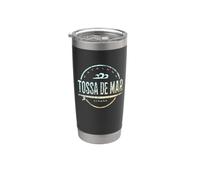 Tossa de Mar España - Retro Tossa de Mar Spagna Vintage Surf Bicchiere termico in acciaio inox doppia parete