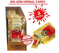 Tosse Influenza Mal di Gola Caramelle alle Erbe Nin Jiom 20g Aroma Originale ...