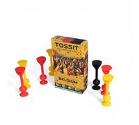TOSSIT Gioco di Lancio Divertente con Ventosa, Interni Esterni, Si Attacca a Muri/Finestre, Alternativa Freccette, Bocce, Pétanque, Famiglia, Amici, Starter Pack, World Football Edition, Belgium