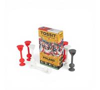 TOSSIT Gioco di Lancio Divertente con ventosa, Interni Esterni, Si Attacca a Muri/Finestre, Alternativa Freccette, Bocce, Pétanque, Famiglia, Amici, Starter Pack, World Football Edition, Poland