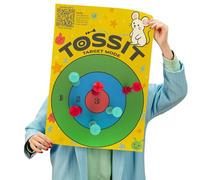TOSSIT Poster 2 in 1: gioco Tic-Tac-Toe e bersaglio classico, per freccette a ventosa, rimovibile e riutilizzabile fino a 200 volte, leggero, facile da installare, divertente per familiari e amici