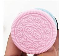 TOSSPER 1 Pc Gomma Macaron Eraser Sveglio del Cioccolato Fragola Biscotto Modeling Gomme Scuola Studente Rifornimenti Colore Casuale