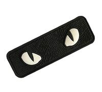 TOSSPER 1 Pz Cat Eyes Patch Morale, Badges Abbigliamento Zaino Decorativo Bracciale Bracciale Blow in The Dark (Nero)