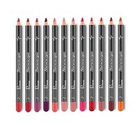 TOSSPER 12 Colori Lip Liner Matita Set Penna da Rossetto Opaco a Lunga Durata Impermeabile E Liscio Penna Lipliner Penna Ultra Fine Regalo Cosmetico per Ragazze