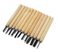 TOSSPER 12pcs Professional Wood Sculture Chisel Knife Tool Set per Sfumature di Legno Intaglio Dettagliate di Base
