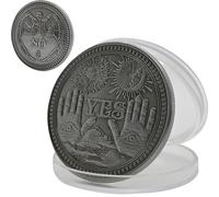 TOSSPER 1pc Sì O No Skull Moneta Commemorativa Souvenir Monete Sfida Art Accessori per La Casa Home Collection Craft Decorazione