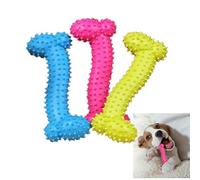 TOSSPER Dog Puppy Resistente Bite Bone Squeaky Chew Molars Gomma Gioca per I Denti Formazione Termica in Gomma di Plastica TPR Brinquedos Cachorr