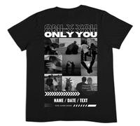 tostadora T-Shirt Personalizzata Boyfriend Girlfriend - T-shirt Personalizzata Foto Collage Testo - Maglietta Personalizzata Coppia Only You - Regalo Personalizzato San Valentino, Solo tu 1, XS