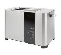 Tostapane 2 fette acciaio inox con fessure larghe 40 mm e 7 livelli di doratura