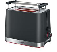 Bosch Tostapane 2 Fette Potenza 950W con Griglia e Vassoio Briciole colore Nero/Inox - TAT4M223