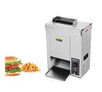 Tostapane A Nastro Trasportatore Automatico 2000W Per Panini Da Hamburger, Macchina Cottura Commerciale Verticale, Temperatura E Spessore Regolabili, Riscaldamento Veloce 1400 Fette/Ora