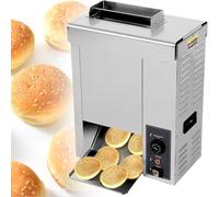 Tostapane A Nastro Trasportatore Per Hamburger Commerciale 50℃-300℃, Macchina Per Il Riscaldamento Di Toast/panini/pane A Catena Elettrica Da 2000 W, Spessore Regolabile