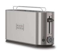 Tostapane Black & Decker BXTO1002E acciaio inox 2 fette 1000W funzione scongelamento