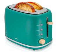 Nordic Tostapane a Fessura Larga a 2 Fette, 6 Livelli di Tostatura, Pinze 870W