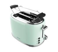 Tostapane CECOTEC Cecotec Vertikale Toaster Toast&Taste 1000 Retro Double Green, Potenza 820 W, Numero di fessure per tostare 2,00, Livelli di tostatura Controllo di doratura della crosta variabile ,