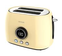 Tostapane CECOTEC Digital Classictoast 8000 Yellow Double, Potenza 800 W, Numero di fessure per tostare 2, Livelli di tostatura Controllo di doratura della crosta variabile , Funzione scongelamento, R