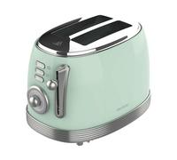 Cecotec Toast Taste 800 Vintage Green Light Electric Tostor 850W - 6 Livelli - 2 Run Short Grooves - Capacità per 2 toast -