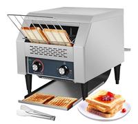 Tostapane Commerciale 300 Fette/ora, Tostapane Da Campeggio 2200w, Tostapane Elettrico A Nastro Trasportatore Per Toast, Bagel, Sandwich Da Forno In Acciaio Inox Resistente Per Ristoranti, Panetterie