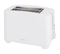 Tostapane compatto 2 fette bianco 750W regolazione doratura continua funzione scongelamento