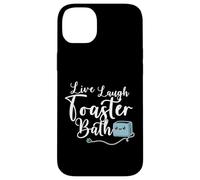 Tostapane con scritta "Live Laugh Toaster Bath Inspirational Funny Life Joke Humour Custodia per iPhone 14 Plus