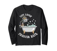 Tostapane con scritta "Live Laugh Toaster Bath Meme" Maglia a Manica