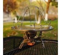 Tostapane da campeggio pieghevole a 4 fette, tostapane da campeggio, tostapane, portatile, in acciaio inox, per picnic, pesca, escursionismo, uso domestico estivo, mini vaporiera