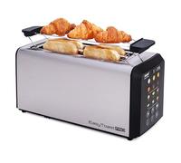Tostapane digitale Easy Toast Pro con Auto Lift, Touch screen, 6 livelli di tostatura, 6 programmi di pane, funzione sbrinamento e rallentamento, 2 fessure larghe, acciaio inossidabile