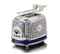 Ariete 155 Tostapane Capri, 810W, 2 fette, 6 livelli di doratura, Vassoio raccogli briciole, Funzione defrost, Espulsione automatica