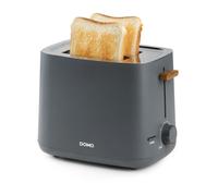 DOMO DO965T - Tostapane "Wood You", per 2 toast, opaco, grigio