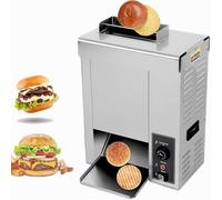 Tostapane elettrico verticale per panini da hamburger con nastro trasportatore