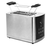 Tostapane Emerio TO-128308 2 Fette Nero Argento 800W Display e Funzioni Avanzate