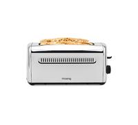 H.Koenig Tostapane TOAS32 speciale baguette 2 fette, pane rustico, morbido,muffin e bagel, 7 livelli di doratura e scongelamento, 1500 W, acciaio inox