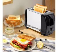 Tostapane In Acciaio 1000W 2 Fessure Sylver Crest 7 Impostazioni Professionale