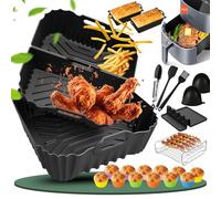 Tostapane in silicone resistente al calore per friggitrice ad aria calda COSORI Airfryer, pinza da cucina, stampo da cucina ecc. Compatibile Dual Basket CAF-L501 serie 4,7L