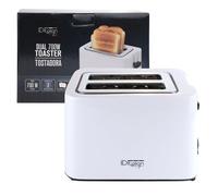 Tostapane Italian Design Dual 700W 2 Fette Bianco Acciaio 7 Livelli