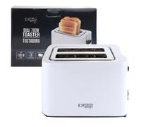 Tostapane Italian Design Dual 700W Bianco Acciaio 2 Fette 7 Livelli