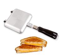 Tostapane Manuale ICO, Padella Doppia Faccia da Campeggio, Tostapane Fornello per Formaggio da Campeggio