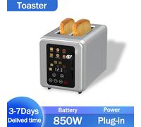 Tostapane Mini acciaio inossidabile Cottura elettrica pop-up automatica Macchina per il pane Utensili da colazione da cucina Panini al forno