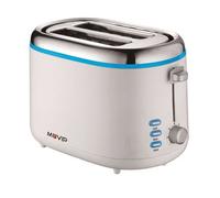 Tostapane Muvip Design 850W - Capacità per 2 Fette - 7 Livelli di Doratura - Funzione Scaldare Scongelare e Riscaldare - Arresto Automatico e Manuale