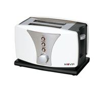 Tostapane Muvip Top Design 800W - Capacità per 2 Fette - 6 Livelli di Doratura - Funzione Caldo Scongelamento e Riscaldamento - Arresto Automatico e Manuale