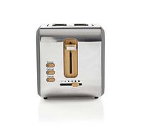 Tostapane Nedis KABT510EGY 2 Fette Acciaio Inox Grigio 900 W Slot Extra Larghe