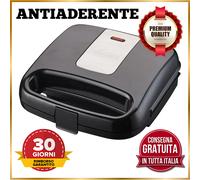 Tostapane Panini Con Piastre Antiaderenti Piastra Elettrica per Panini Toast Pia